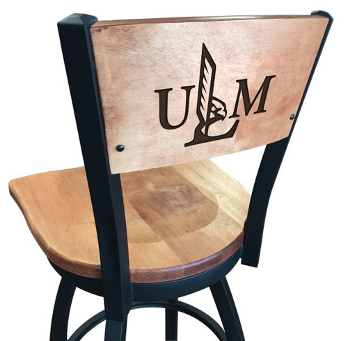 Louisiana at Monroe Bar Stool - L038 Engraved Logo Image 1