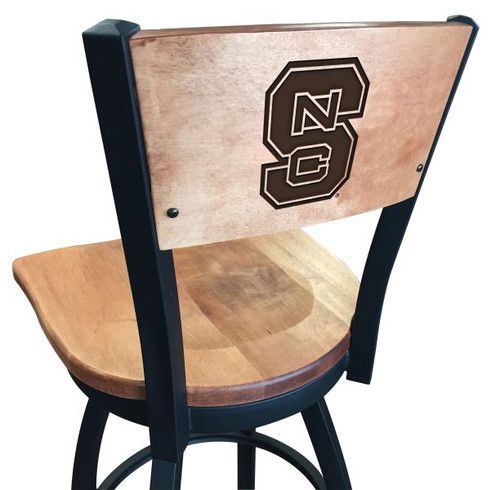 NC State Wolfpack Bar Stool - L038 Engraved Logo Image 1