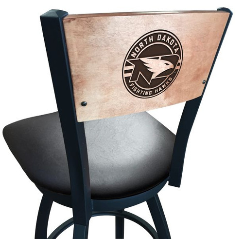 North Dakota Fighting Hawks Bar Stool - L038 Vinyl Seat Image 1
