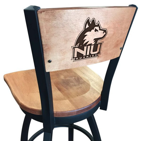 Northern Illinois Huskies Bar Stool - L038 Engraved Logo Image 1