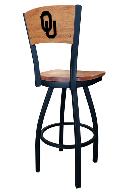 Oklahoma Sooners Bar Stool - L038 Engraved Logo