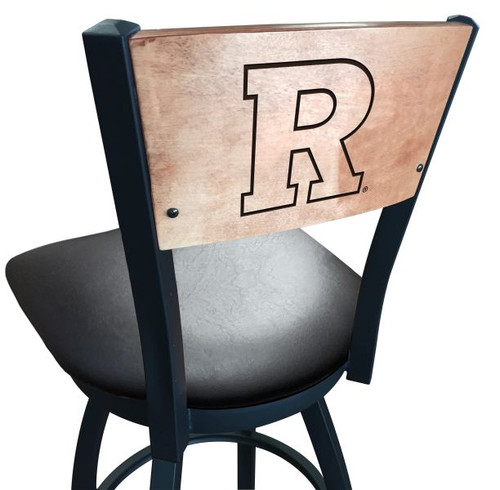 Rutgers Scarlet Knights Bar Stool - L038 Vinyl Seat Engraved Image 1