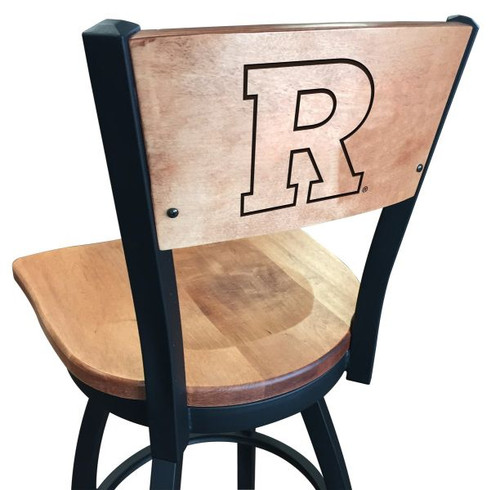 Rutgers Scarlet Knights Bar Stool - L038 Engraved Logo Image 1