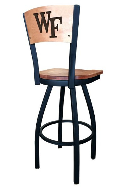 Wake Forest Demon Deacons Bar Stool - L038 Engraved Logo Image 1