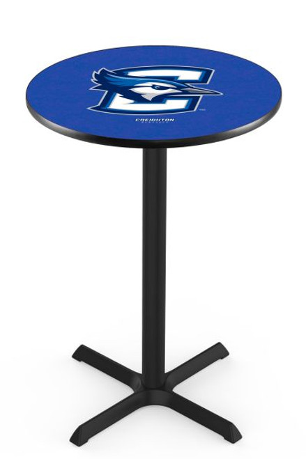 Creighton University L211 Pub Table w/ Black Base Image 1