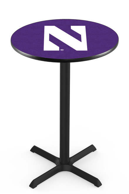 Northwestern University L211 Pub Table w/ Black Base
