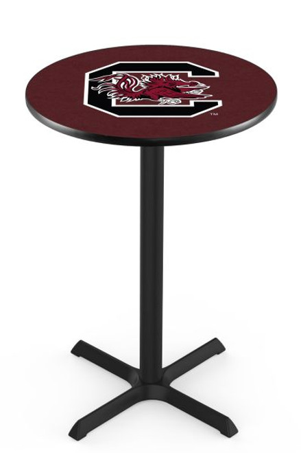 South Carolina University L211 Pub Table w/ Black Base Image 1