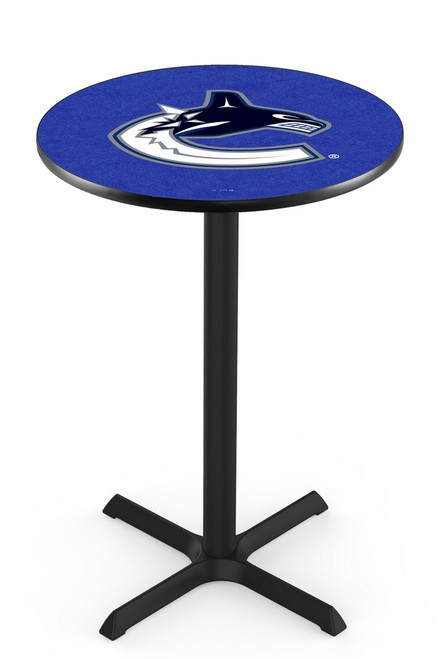 Vancouver Canucks L211 Pub Table w/ Black Base Image 1