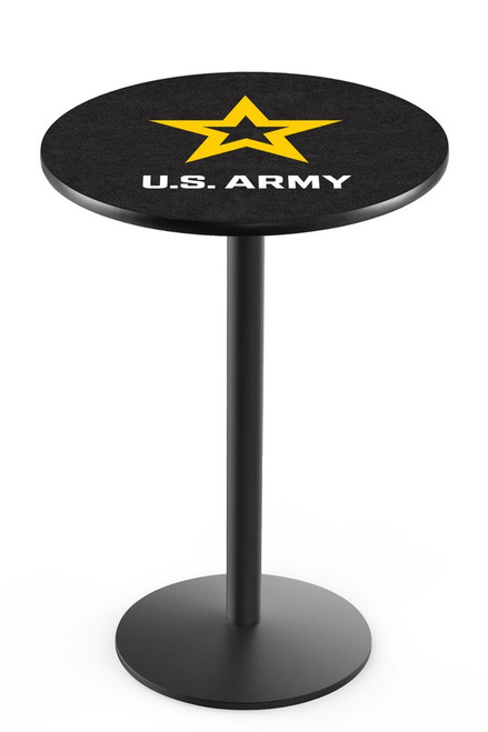 United States Army L214 Pub Table w/ Black Base Image 1