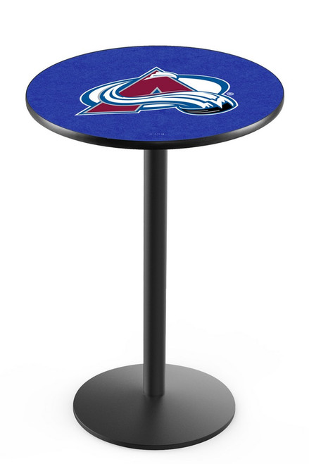 Colorado Avalanche L214 Pub Table w/ Black Base Image 1