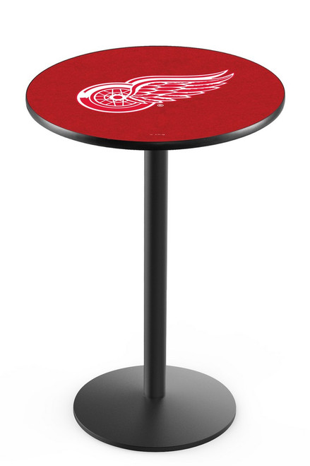 Detroit Red Wings L214 Pub Table w/ Black Base Image 1