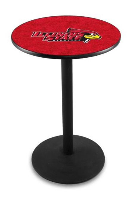 Illinois State University L214 Pub Table w/ Black Base Image 1