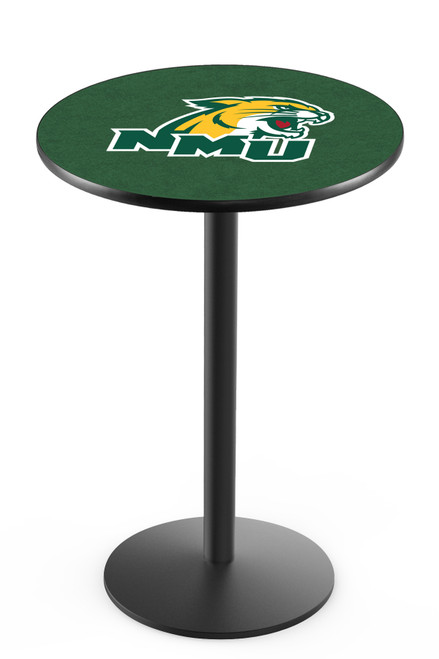 Northern Michigan University L214 Pub Table w/ Black Base