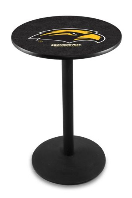 University of Southern Mississippi L214 Pub Table w/ Black Base Image 1