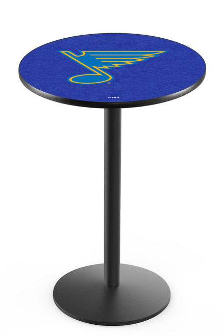 St Louis Blues L214 Pub Table w/ Black Base