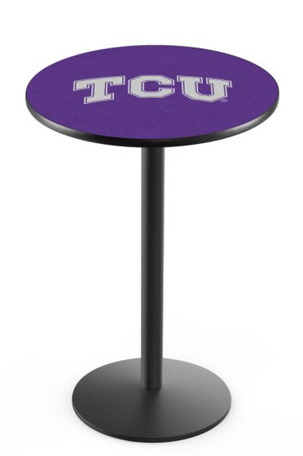 Texas Christian University L214 Pub Table w/ Black Base Image 1