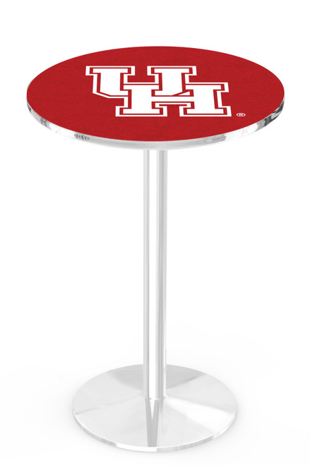 University of Houston L214 Pub Table w/ Chrome Base