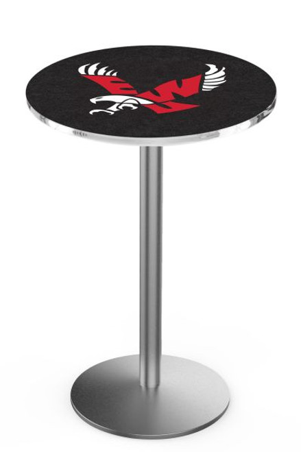 Eastern Washington University L214 Pub Table w/ Stainless Base Image 1