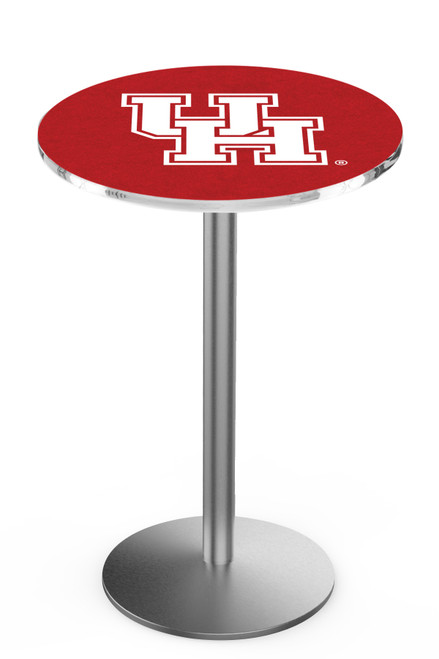 University of Houston L214 Pub Table w/ Stainless Base
