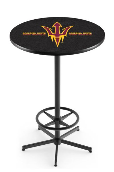 Arizona State University 'Fork' L216 Pub Table w/ Black Base Image 1