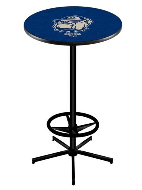 Georgetown University L216 Pub Table w/ Black Base Image 1