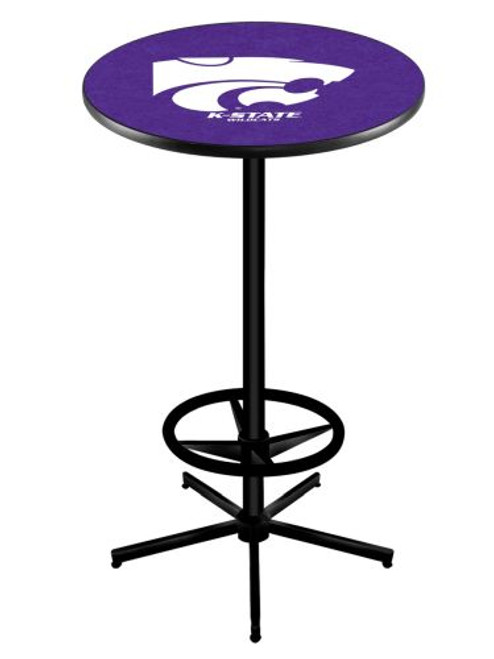 Kansas State University L216 Pub Table w/ Black Base Image 1