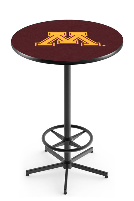 University of Minnesota L216 Pub Table w/ Black Base University of Minnesota L216 Pub Table w/ Black Base