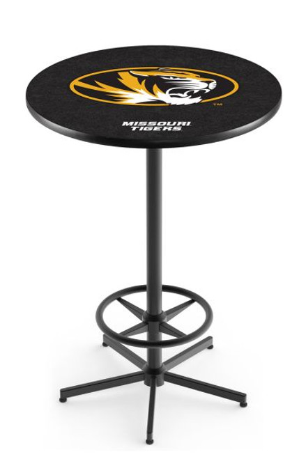 University of Missouri L216 Pub Table w/ Black Base Image 1