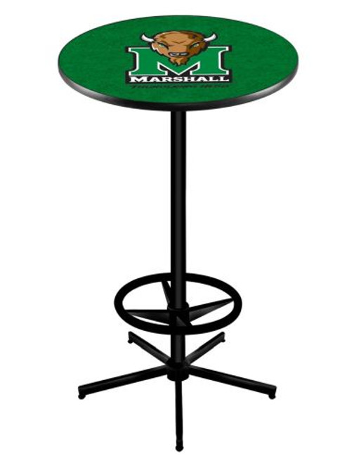 Marshall University L216 Pub Table w/ Black Base Image 1