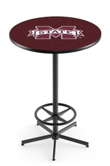 Mississippi State University L216 Pub Table w/ Black Base Image 1