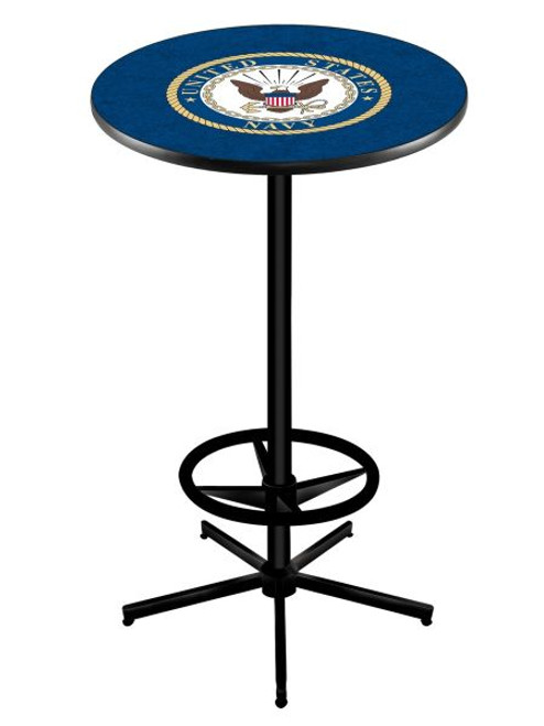 United States Navy L216 Pub Table w/ Black Base Image 1