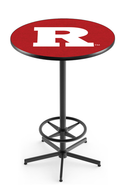 Rutgers University L216 Pub Table w/ Black Base