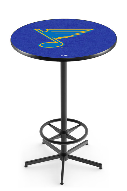 St Louis Blues L216 Pub Table w/ Black Base