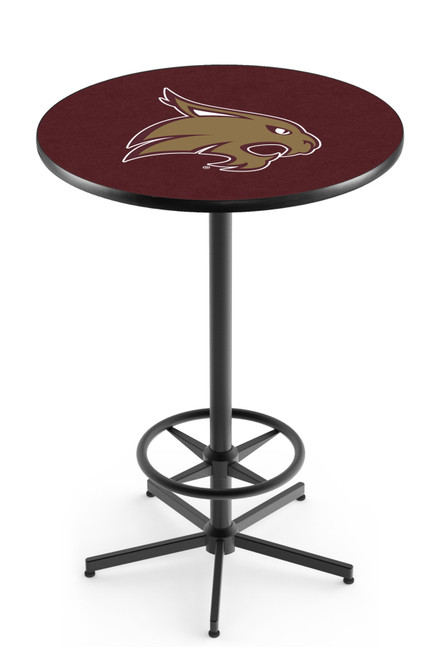 Texas State University L216 Pub Table w/ Black Base Texas State University L216 Pub Table w/ Black Base