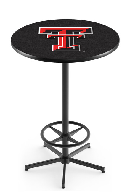 Texas Tech University L216 Pub Table w/ Black Base
