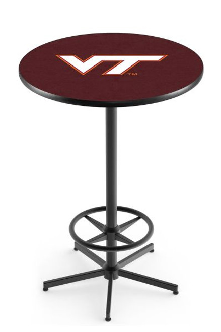 Virginia Tech University L216 Pub Table w/ Black Base Image 1