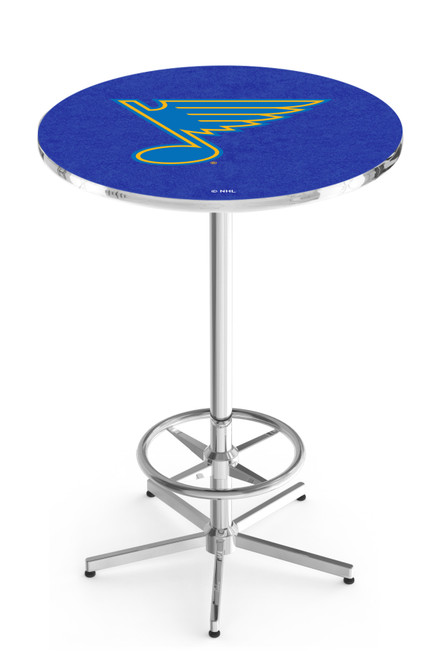 St Louis Blues L216 Pub Table w/ Black Base