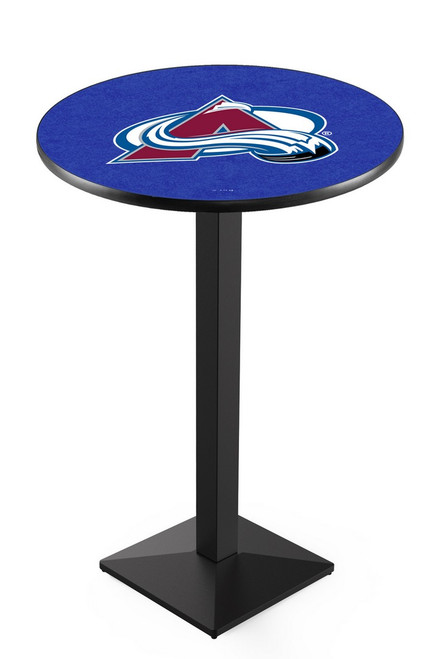 Colorado Avalanche L217 Pub Table w/ Black Base Image 1