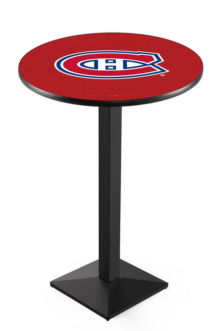 Montreal Canadiens L217 Pub Table w/ Black Base Image 1