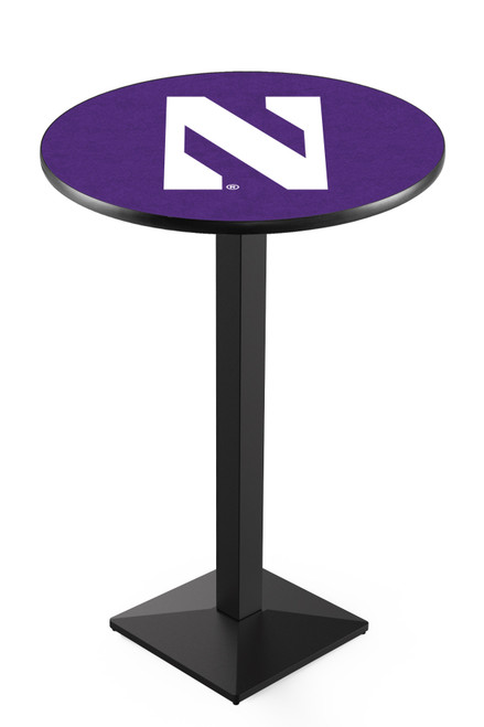 Northwestern University L217 Pub Table w/ Black Base