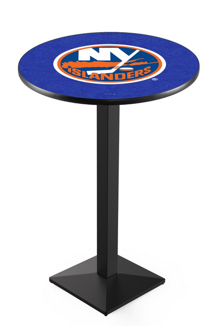 New York Islanders L217 Pub Table w/ Black Base Image 1