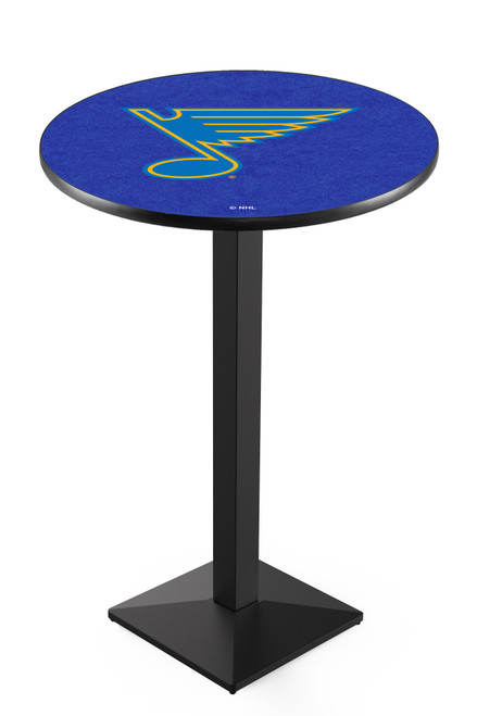 St Louis Blues L217 Pub Table w/ Black Base
