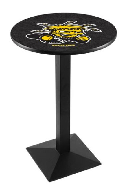 Wichita State University L217 Pub Table w/ Black Base Image 1