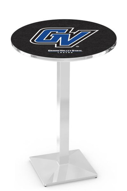 Grand Valley State University L217 Pub Table w/ Chrome Base Image 1