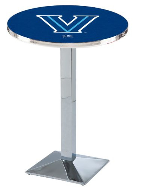 Villanova University L217 Pub Table w/ Chrome Base Image 1