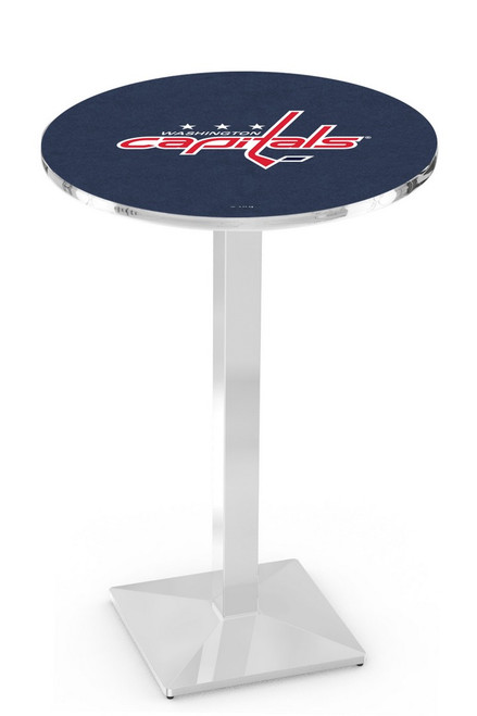 Washington Capitals L217 Pub Table w/ Chrome Base Image 1