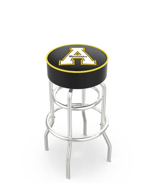 Appalachian State L7C1 Chrome Bar Stool w/ Swivel Seat Image 1