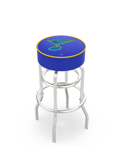 St Louis Blues L7C1 Chrome Bar Stool w/ Swivel Seat