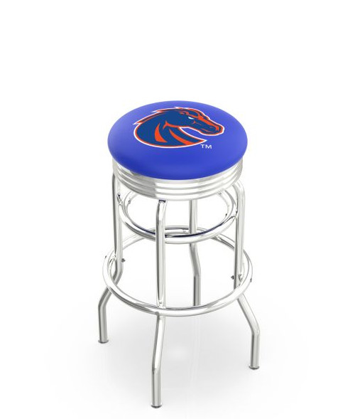 Boise State Bar Stool w/ Broncos Logo Swivel Seat - L7C3C Image 1