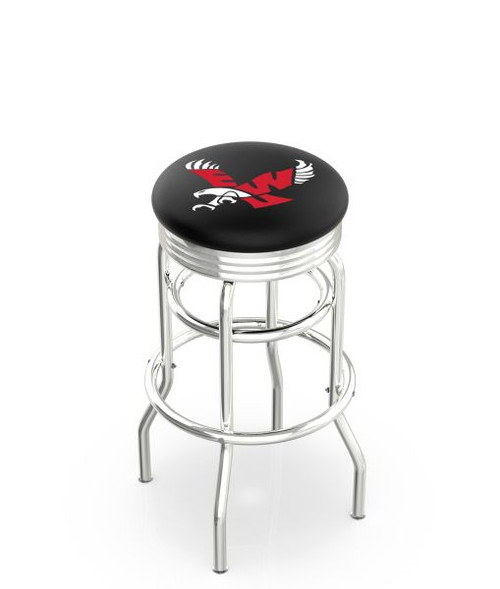 Eastern Washington Bar Stool w/ Eagles Logo Swivel Seat - L7C3C Image 1